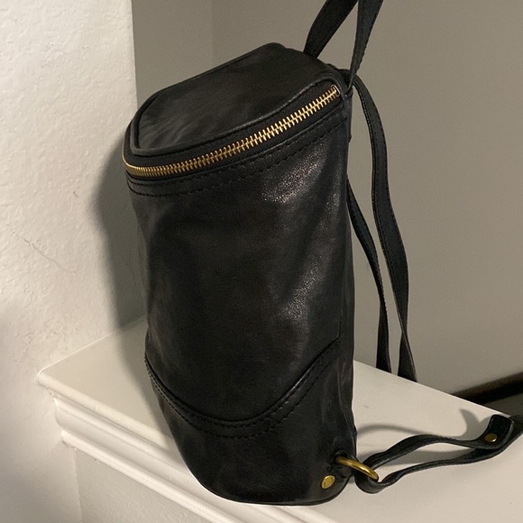 Frye Campus Backpack Black Leather Purse - Picture 3 of 7